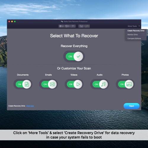 Stellar Data Recovery Software for Mac Professional Recovers Deleted Data, Photos, Videos, Emails 1 PC 1 Year - Digital Download