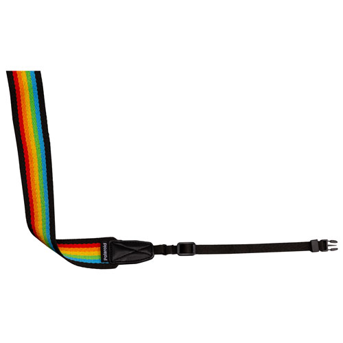 Polaroid Flat Camera Strap for Now/OneStep+/OneStep 2 - Black/Rainbow