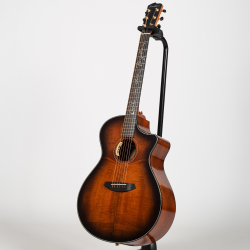 Guitare acoustique-électrique Jeff Bridges Signature Oregon Concerto de Breedlove - Bourbon