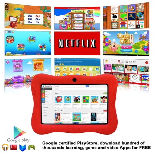 Contixo V9 Kids Tablet, 7" Inch HD, Wi-Fi , Educational Apps Pre-Installed, Parental Control - Android 11, 16GB, Learning Tablet for Kids Ages 3-7