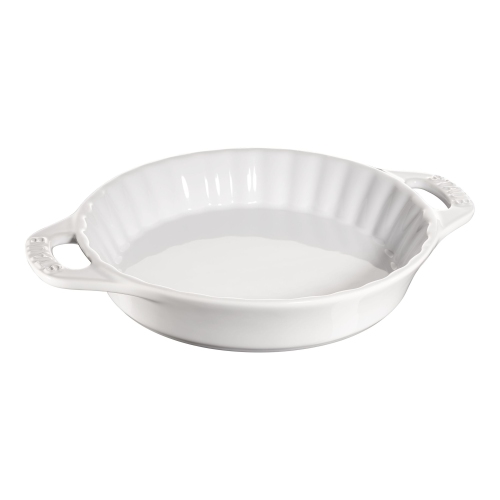 MOULE à tarte rond en céramique DE 24 cm Ceramique DE STAUB, blanc pur