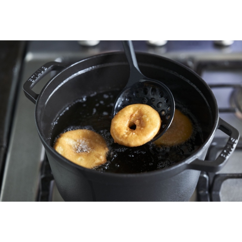 STAUB 31 cm Silicone Skimming Ladle, Black