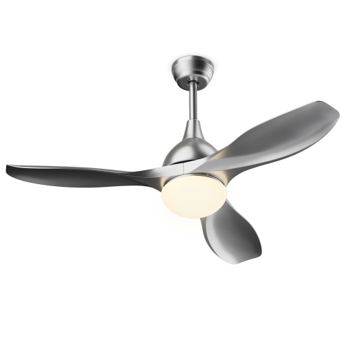 Costway 48" Ceiling Fan w/ Remote Control Dimmable LED Light Modern Reversible Blades