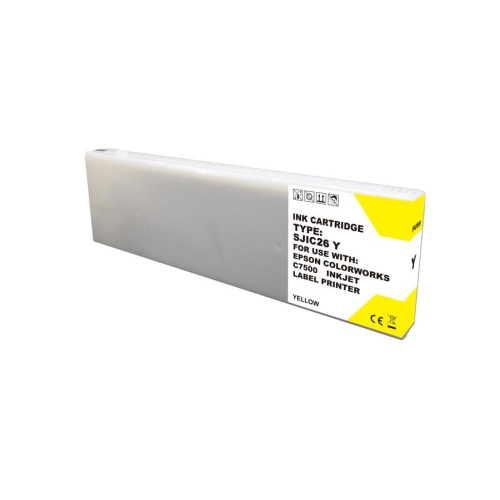 Image 1 of 1.. Compatible Epson TM-C7500 Yellow Ink Cartridge SJIC26P(Y) by Superink