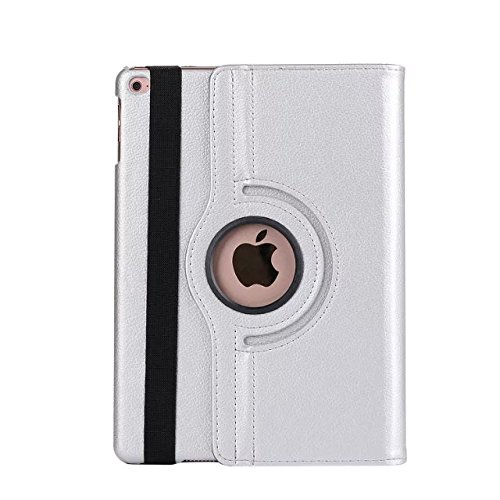 CC  Topsave 360 Rotating Pu Leather Tablet Case for Ipad Mini 2 3(2013-2014) In Silver