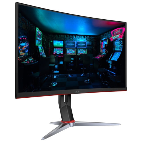 AOC 27" Curved 1080p HD VA LED Gaming Monitor (C27G2) - FreeSync - 1ms GTG - 165Hz - Black/Red by AOC - Open Box condition - Image 2