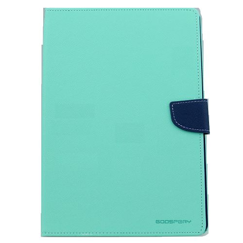 GOOSPERY  Topsave Fancy Card Holder Fabric+Tpu Folio Flip Tablet Cover for Ipad Mini 4 In Teal