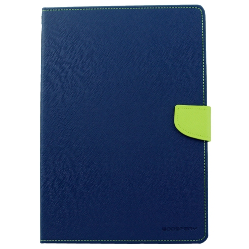 GOOSPERY  Topsave Fancy Card Holder Fabric+Tpu Folio Flip Tablet Cover for Ipad Pro 12.9"(2018) In Navy Blue