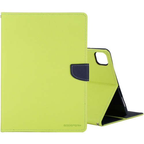 GOOSPERY  Topsave Fancy Card Holder Fabric+Tpu Folio Flip Tablet Cover for Ipad Pro 11"(2020) In Green