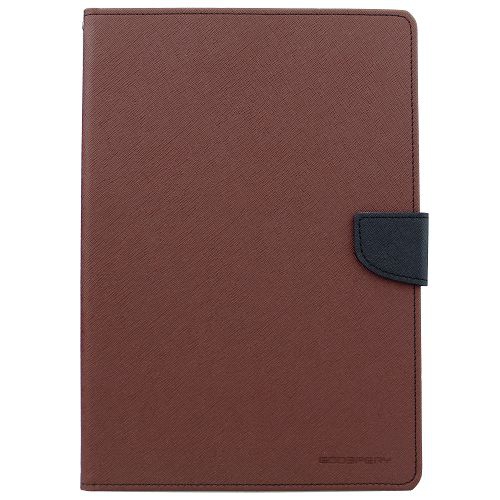 GOOSPERY  Topsave Fancy Card Holder Fabric+Tpu Folio Flip Tablet Cover for Ipad Mini 4 In Brown