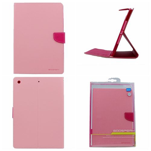 TopSave Goospery FANCY Card Holder Fabric+TPU Folio Flip Tablet Cover For iPad Mini 4, Baby Pink