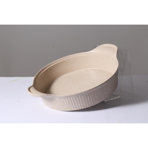 SHALLOW CASSEROLE 26CM/10.2" WITH GLASS LID AND SILICONE RIM DIE-CAST ALUMINIUM DURABLE