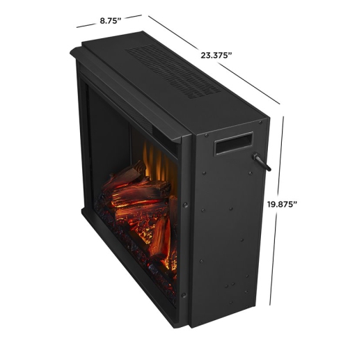 Real Flame VividFlame Electric Firebox in Black