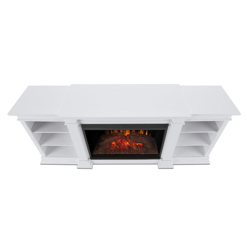 Real Flame Eliot Grand Entertainment Fireplace in White