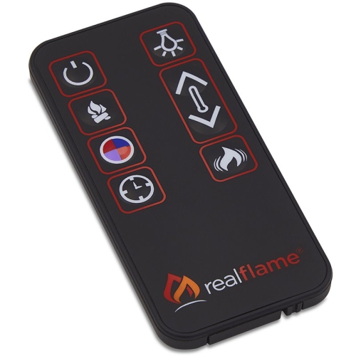 Real Flame Emerson Grand Electric Wood Fireplace in Rustic White