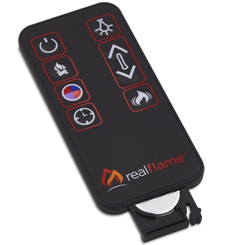 Real Flame Emerson Grand Electric Wood Fireplace in Rustic White