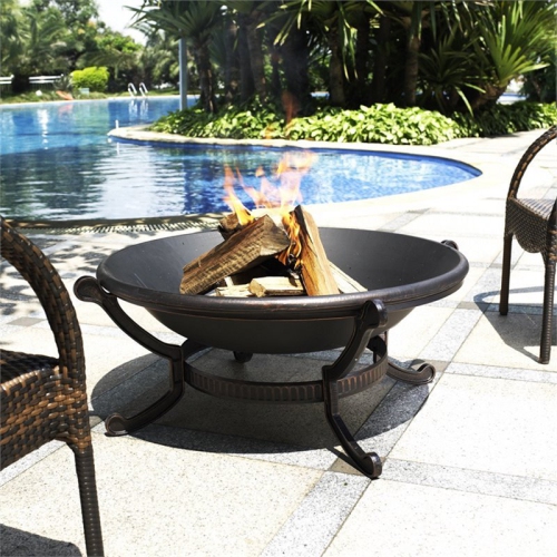 Bowery Hill Steel Firepit in Copper