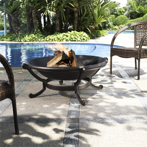 Bowery Hill Steel Firepit in Copper