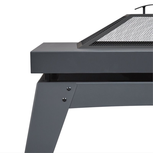 Real Flame Breton Wood Burning Fire Pit in Gray