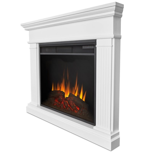 Real Flame Kennedy Grand Corner Electric Fireplace in White