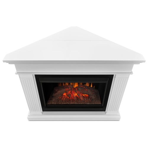 Real Flame Kennedy Grand Corner Electric Fireplace in White