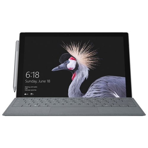Open Box - Microsoft Surface Pro 12.3" 128GB Windows 10 Pro Tablet with 7th Gen Intel Core i5-7300U - Silver