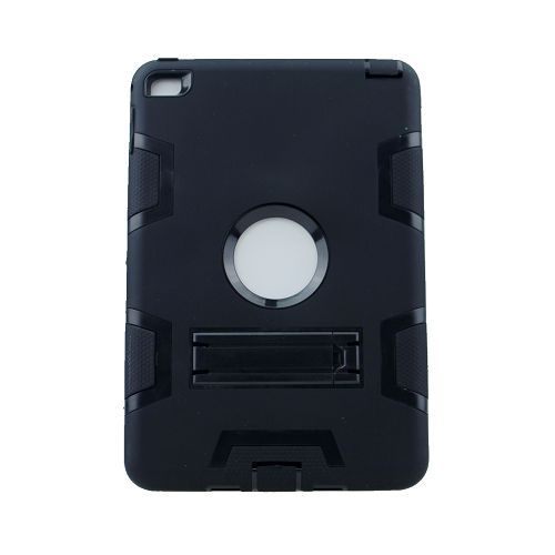 CC  Topsave Kickstand Shockproof Heavy Duty High Impact Resistant Rugged Hybrid Three Layer Armor Full Body Protection Case for Ipad Mini 4-Black