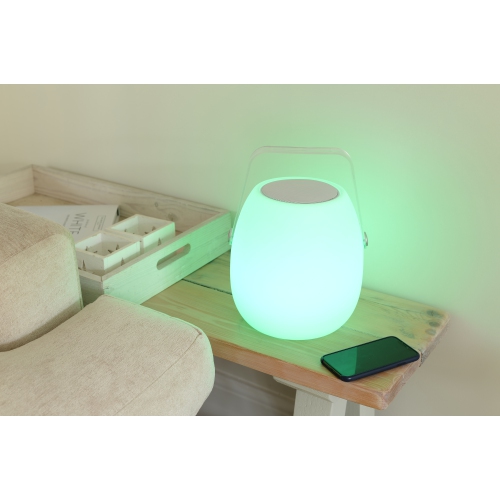 KOBLE Ava LED Bluetooth Speaker Lantern - Product Size: 6.3 x 6.3 x 7.8 in