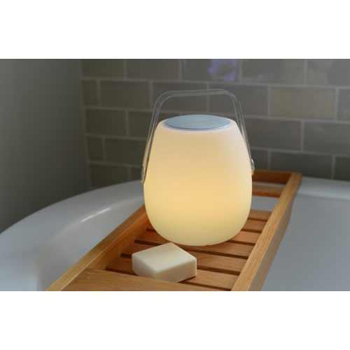 KOBLE Ava LED Bluetooth Speaker Lantern - Product Size: 6.3 x 6.3 x 7.8 in