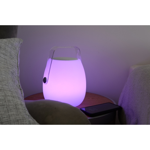 KOBLE Ava LED Bluetooth Speaker Lantern - Product Size: 6.3 x 6.3 x 7.8 in