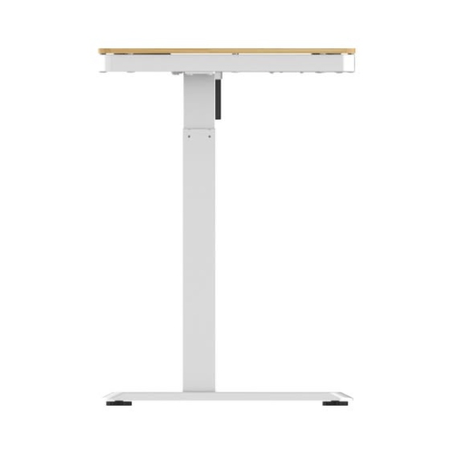KOBLE JUNO motorized Smart Desk with Qi Wireless Charging for the SMART HOME OFFICE featured in Oak/White