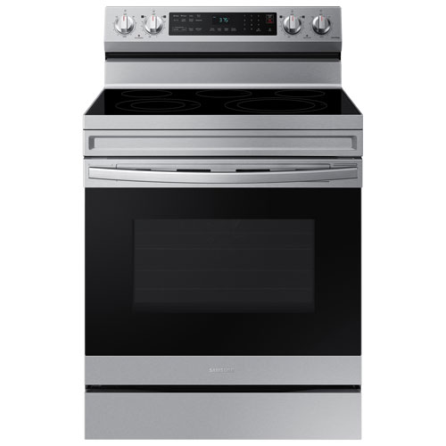 Samsung 30" 6.3 Cu. Ft. Fan Convection Electric Air Fry Range - Stainless