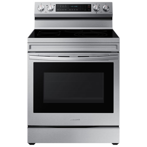 Samsung 30" 6.3 Cu. Ft. True Convection Electric Air Fry Range - Stainless