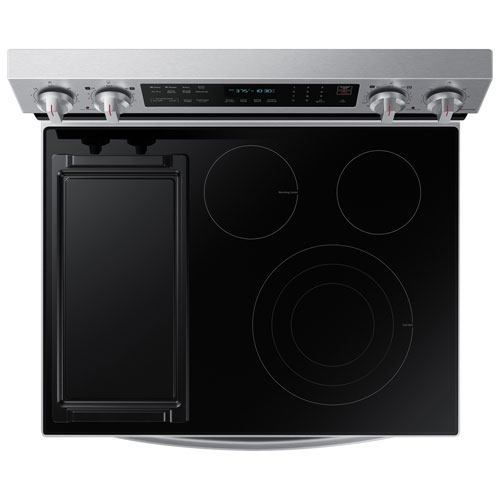 Cuisinière électrique convection véritable friture air 6,3 pi³ 30 po Samsung - Inox