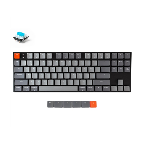 Keychron K1 Wireless Mechanical Keyboard - Gateron Low Profile Blue - WH LED