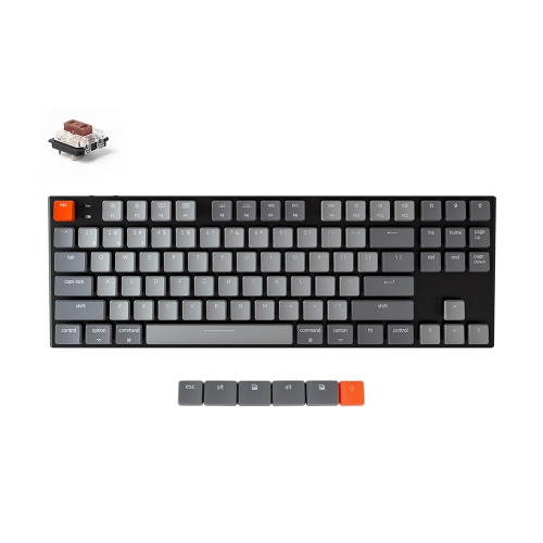 Keychron K1 Wireless Mechanical Keyboard - Gateron Low Profile Brown - WH LED