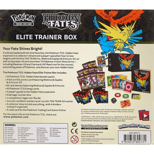 Pokemon TCG: Hidden Fates Elite Trainer Box