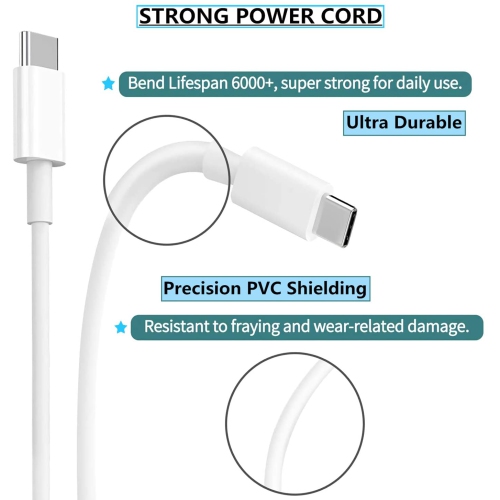 30W Mac Book Air Charger Great Replacement USB-C Power Adapter, Compatible with Macbook & Air Charger, Works With 30W PD Fast Charging Late Charger