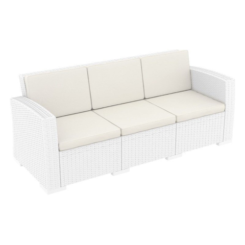 COMPAMIA  Monaco Outdoor Sofa In White With Cushion