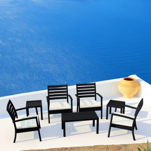 COMPAMIA  Artemis 7 Piece Xl Club Seating Set In Black