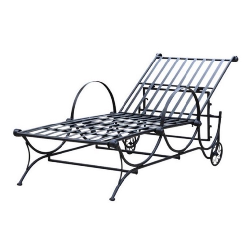 BOWERY HILL  Iron Patio Chaise Lounge