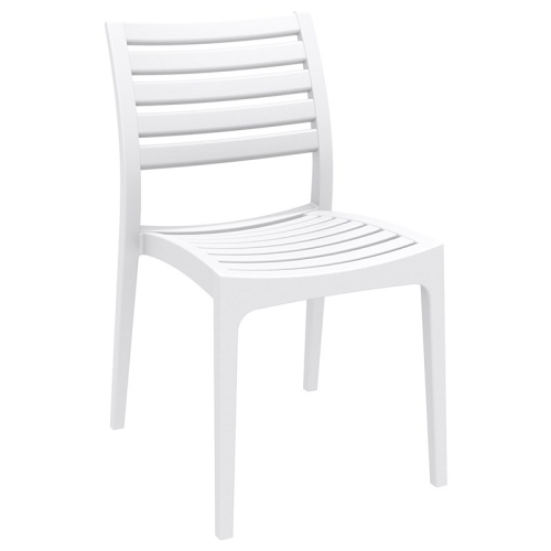 Compamia Ares 5 Piece Square Resin Patio Dining Set in White