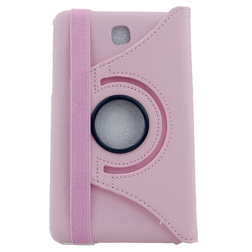 CC  Topsave 360 Rotating Pu Leather Tablet Case for Samsung Tab 4 8"(2014) T330 In Baby Pink