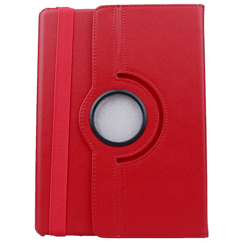 CC  Topsave 360 Rotating Pu Leather Tablet Case for Samsung Tab S2 8"(15) T710 T715 In Red