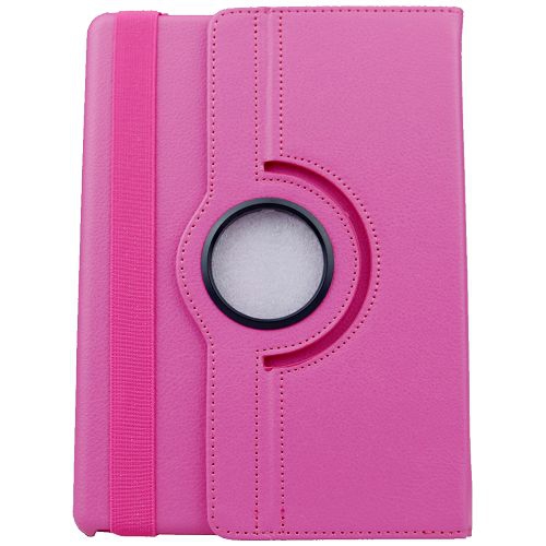 CC  Topsave 360 Rotating Pu Leather Tablet Case for Samsung Tab 3 10.1"(2013) P5220, Hot In Pink