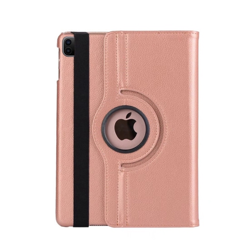 CC  Topsave 360 Rotating Pu Leather Stand Tablet Case "fits Only" for Apple Ipad Pro 11 Inch(M4) 2024, (M5) 2025, Rose In Gold