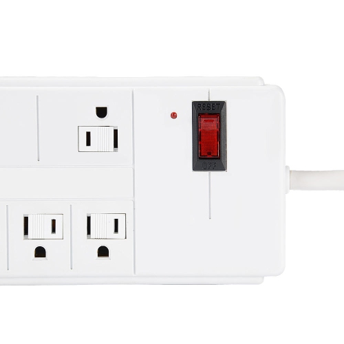 8-Outlet Surge Protector Power Strip with 3.28ft Cord 125V/15A/1875W