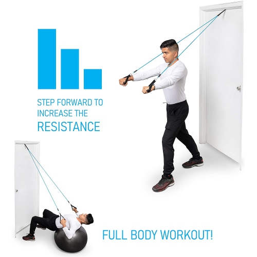 Bandes - Ensemble d'exercices d'entraînement et de bandes de résistance - Tubes d'entraînement empilables jusqu'à 110 lb pour les sports d'intérieur
