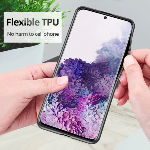 Étui antichoc en cuir Fashion texture avec coque arrière ultralégère pour Galaxy S20 FE de Samsung