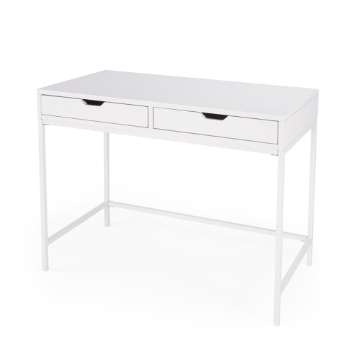 Beaumont Lane Metropolitan Living Desk with Drawers in White